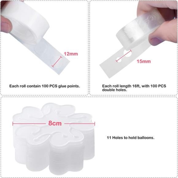 Balloon arch kit &Balloon Garland Kit,300 Super Adhesive 50Feet Stronger Balloon - Picture 6 of 7